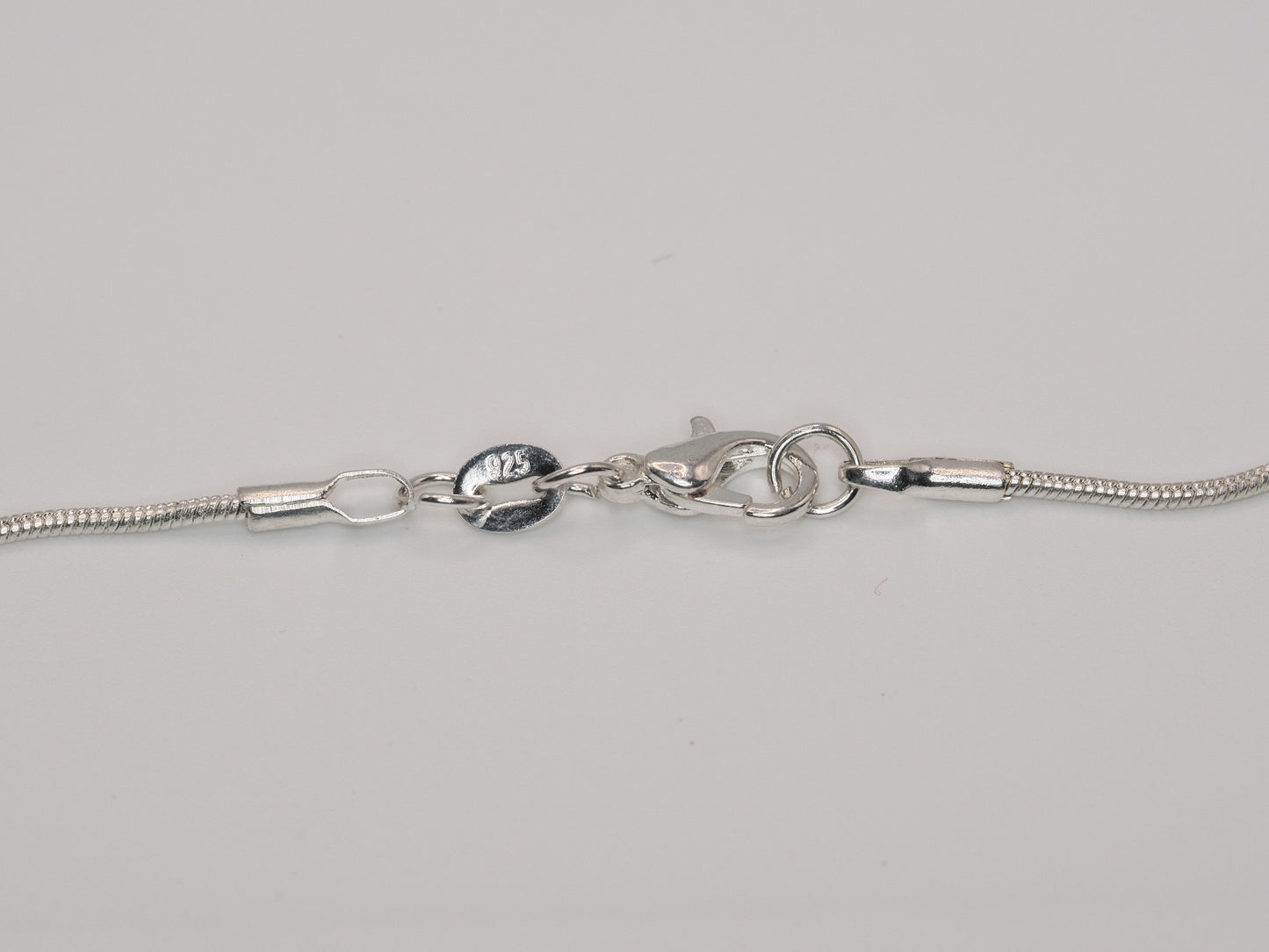 Lhasa Turquoise Sterling Silver Pendant Necklace | 12ct Natural Gemstone | 925 Silver Snake Chain | 18 Inch |