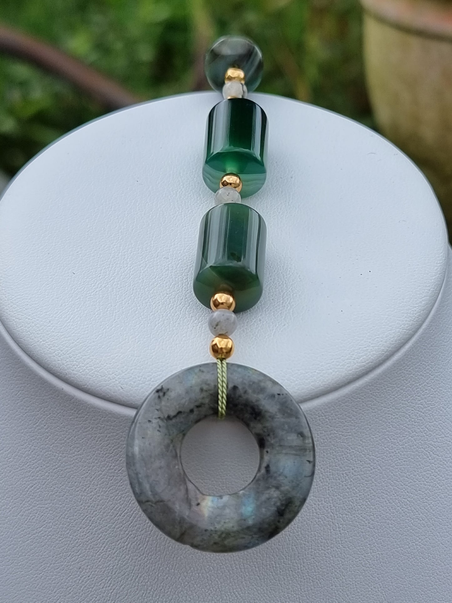 Sardonyx Agate and Labradorite Bracelet | Gold Plated | Toggle Clasp | Handmade Gemstone Bracelet | Boho Luxury