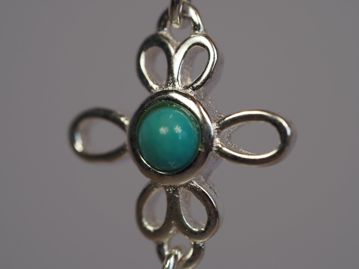 Sterling Silver Turquoise and Pearl Drop Earrings | Filigree Flower | Freshwater Pearl | 925 Silver