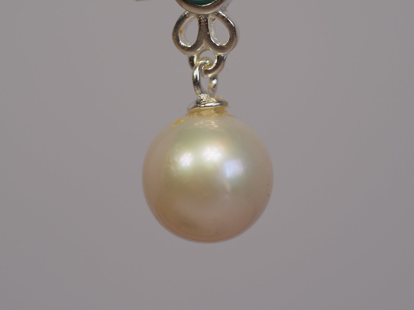 Sterling Silver Turquoise and Pearl Drop Earrings | Filigree Flower | Freshwater Pearl | 925 Silver