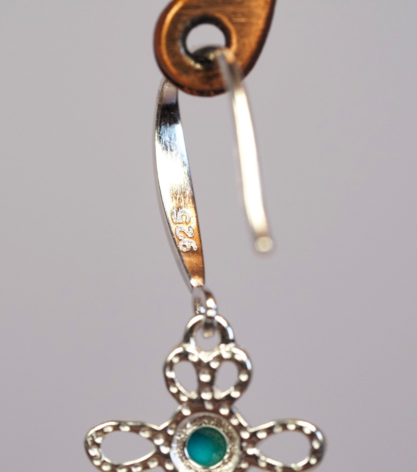 Sterling Silver Turquoise and Pearl Drop Earrings | Filigree Flower | Freshwater Pearl | 925 Silver