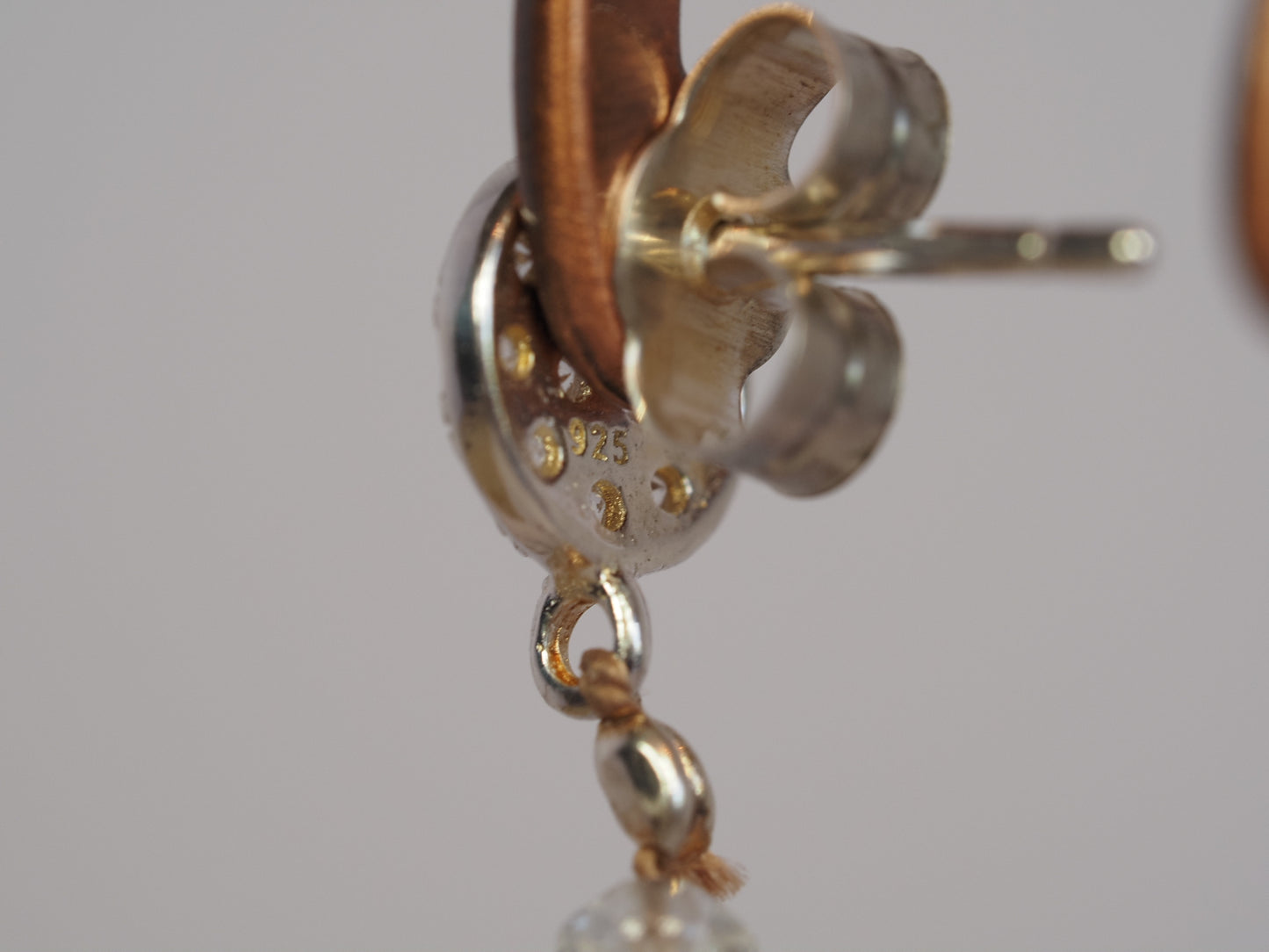 Cascading Pearl Drop Earrings | Cleopatra Akoya Pearls | Sterling Silver Stud | Handmade Bridal Earrings