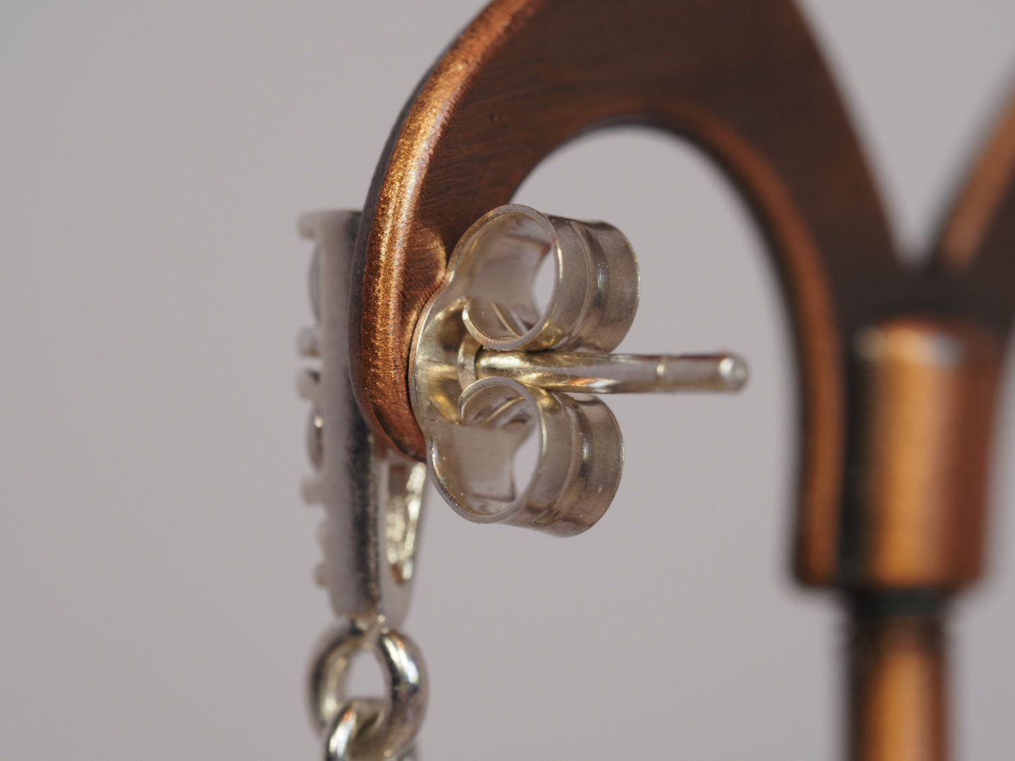 Burmese Jade Drop Earrings | Type A White Jade | Sterling Silver Diamond Stud | Luxury Gemstone Earrings | Handmade