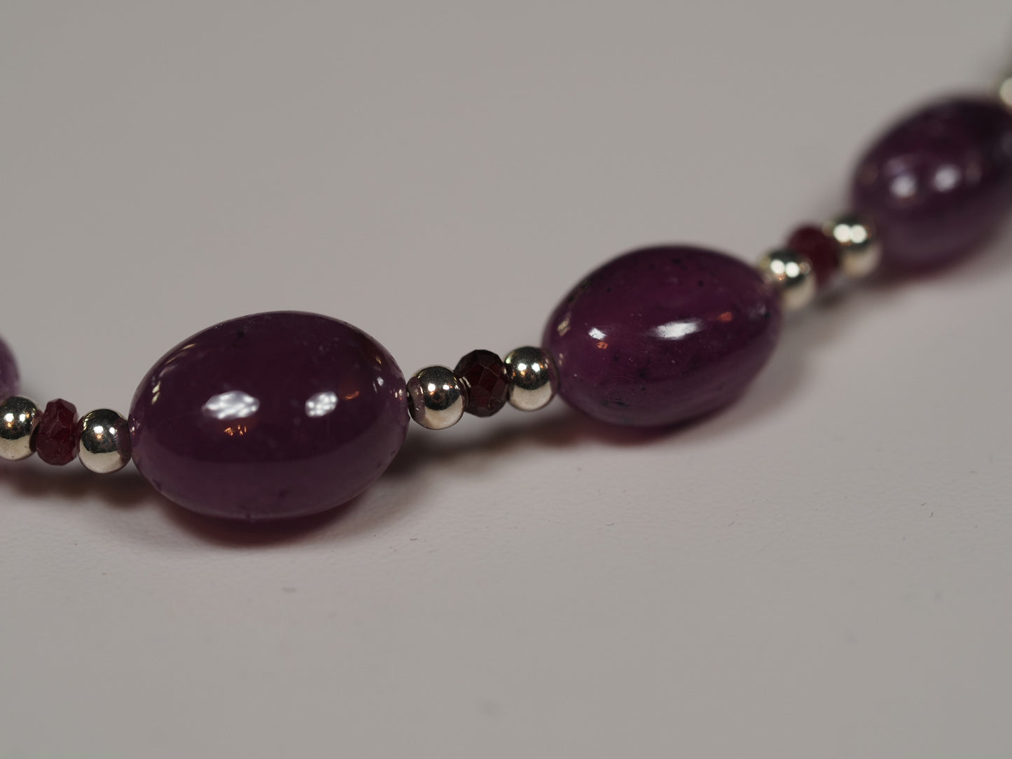 Natural Ruby and Sterling Silver Adjustable Bracelet | Guinea Mine Ruby | Handmade Gemstone Bracelet | Luxury Bracelet