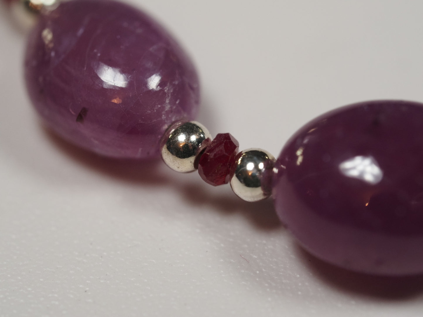 Natural Ruby and Sterling Silver Adjustable Bracelet | Guinea Mine Ruby | Handmade Gemstone Bracelet | Luxury Bracelet