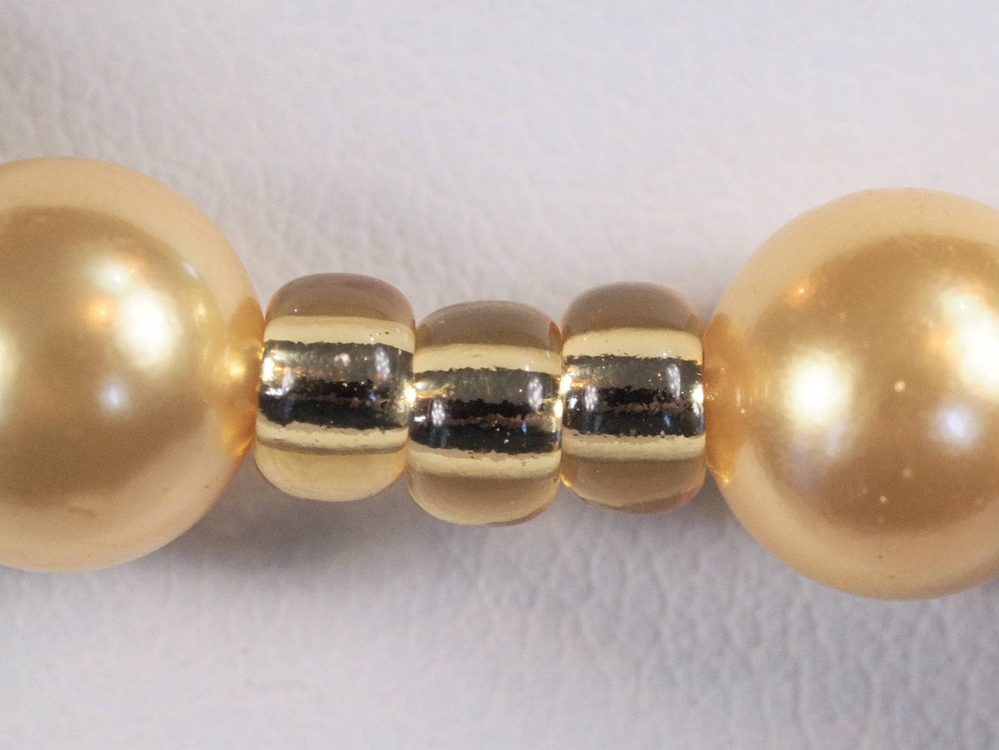 Gold Pearl and Seed Bead Station Necklace | Handwoven Bead Stations | Shell Pearls | Square Toggle Clasp | Handmade