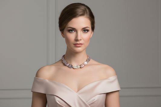 Pearl Choker with Formal Dress